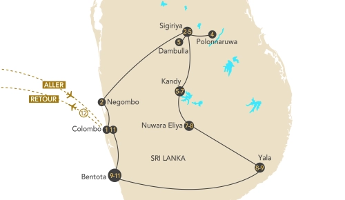 Itinéraire Trésors du Sri Lanka, l'île émeraude