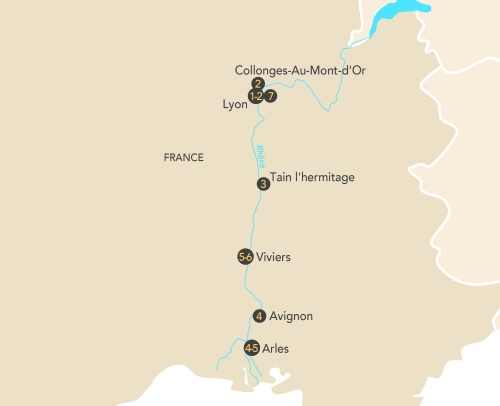 Itinéraire Croisière Art et Musique au fil du Rhône