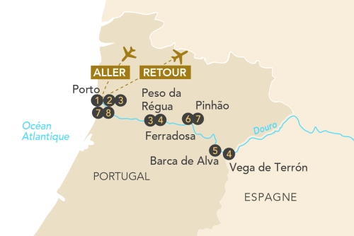 Itinéraire Croisière Musicale au fil du Douro