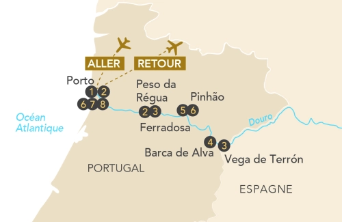 Itinéraire Splendeurs du Portugal, croisière dans la vallée du Douro