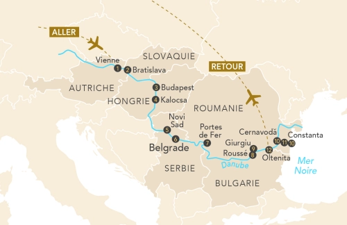 Itinéraire Croisière sur les traces des empires, le passage des Portes de Fer