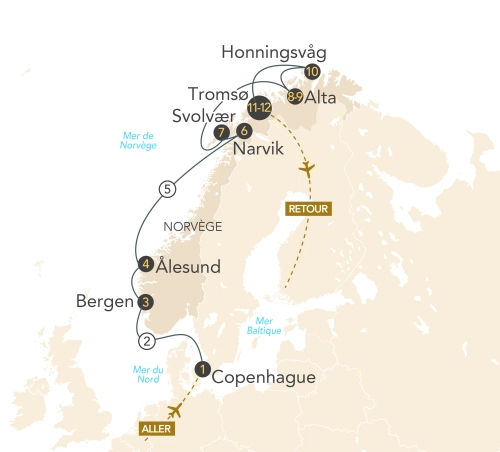 Itinéraire Les Fjords de Norvège, l'élégance de l'hiver