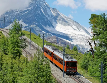 Le train à Crémaillère Gornergrat