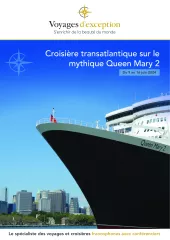 Croisière transatlantique sur le mythique Queen Mary 2