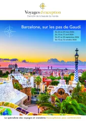 Circuit à Barcelone, sur le thème de l'Art et les pas de Gaudí
