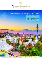 Circuit à Barcelone, sur le thème de l'Art et les pas de Gaudí
