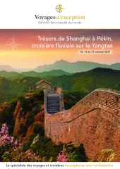 Chine : grand voyage des civilisations, croisière sur le Yangtsé