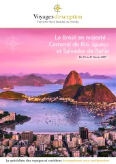 Le Brésil en majesté : Carnaval de Rio, Iguaçu et Salvador de Bahia