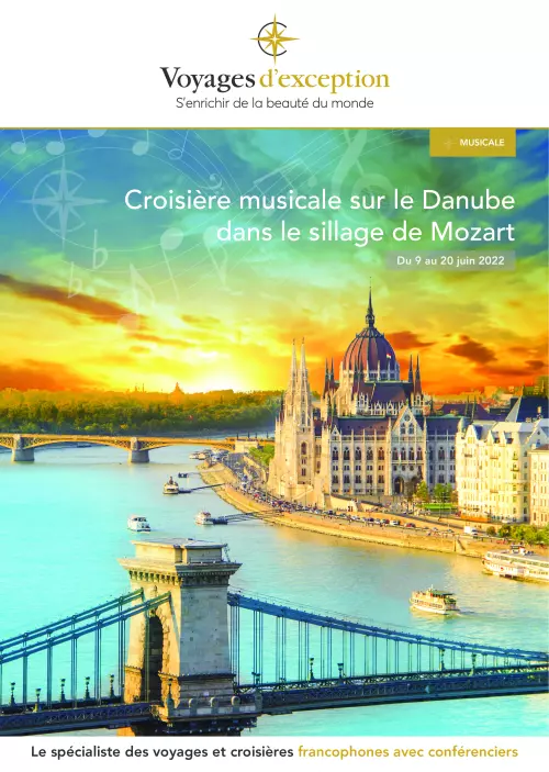 Couverture de la brochure du voyage Croisière musicale sur le Danube dans le sillage de Mozart