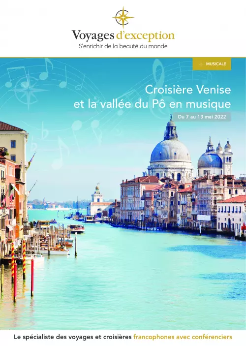 Brochure Croisière Venise  et la vallée du Pô en musique
