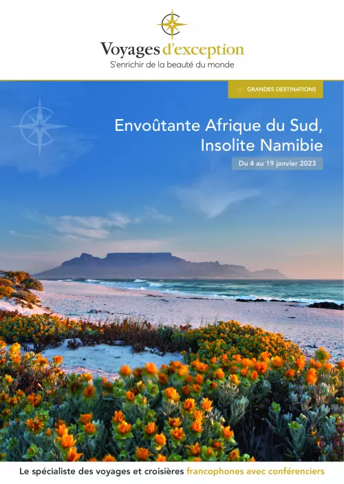 Couverture de la brochure du voyage Envoûtante Afrique du Sud, Insolite Namibie