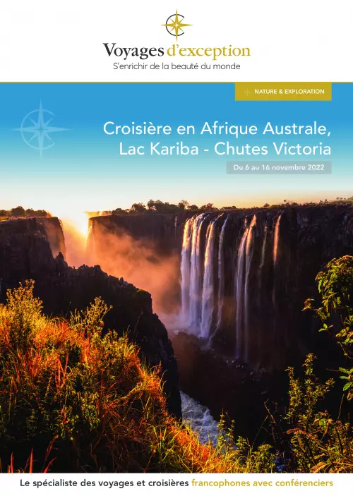Couverture de la brochure du voyage Croisière en Afrique Australe, Lac Kariba & Chutes Victoria