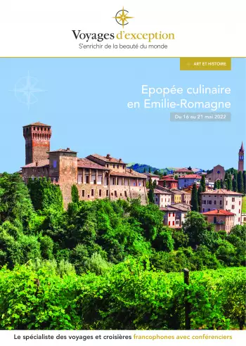 Couverture de la brochure du voyage Epopée culinaire en Emilie-Romagne