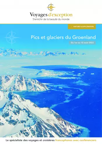 Couverture de la brochure du voyage Pics et glaciers du Groenland