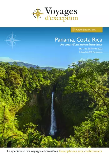 Couverture de la brochure du voyage Panama, Costa Rica