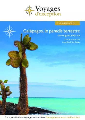 Couverture de la brochure du voyage Îles Galápagos : le paradis terrestre