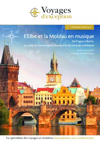 Couverture de la brochure du voyage L'Elbe et la Moldau en musique : de Prague à Berlin au cœur du Romantisme allemand et de l’âme de la Bohème