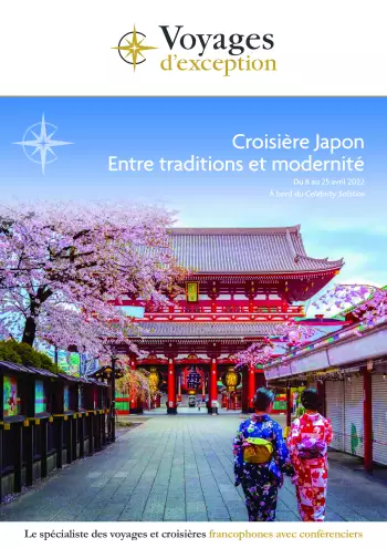 Couverture de la brochure du voyage Japon, une terre entre traditions et modernité