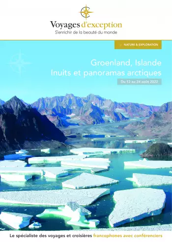 Couverture de la brochure du voyage Groenland, Islande : Inuits et panoramas arctiques