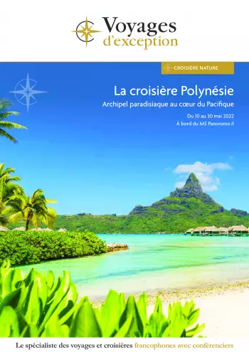 Couverture de la brochure du voyage Polynésie, archipel paradisiaque