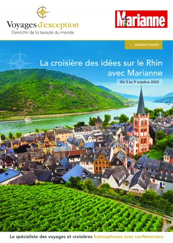 Couverture de la brochure du voyage La croisière des idées sur le Rhin avec Marianne