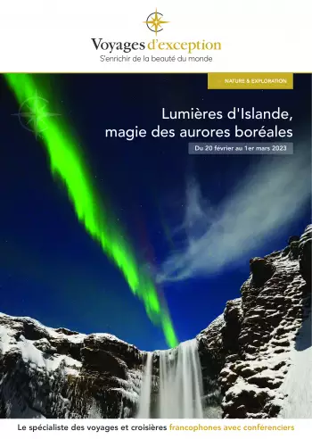 Couverture de la brochure du voyage Lumières d'Islande & Magie des aurores boréales