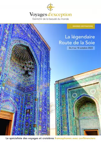 Couverture de la brochure du voyage Légendaire Route de la Soie à bord de l’Orient Silk Road Express