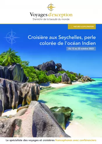 Couverture de la brochure du voyage Croisière aux Seychelles : perle colorée de l'océan Indien
