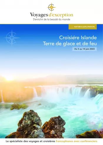 Couverture de la brochure du voyage Croisière autour de l'Islande en 2023