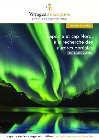 Couverture de la brochure du voyage Laponie et la route du Cap Nord, à la recherche des aurores boréales