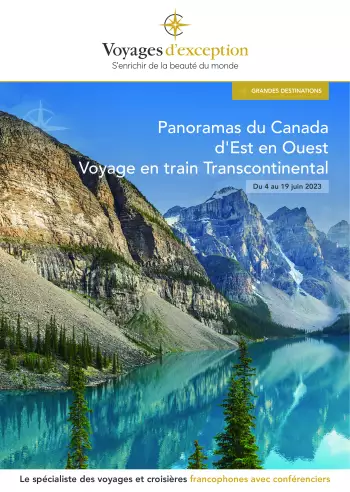 Couverture de la brochure du voyage Panoramas du Canada d'Est en Ouest