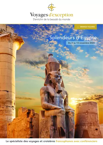 Couverture de la brochure du voyage Croisière sur le Nil : Splendeurs d'Égypte