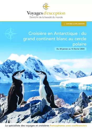 Couverture de la brochure du voyage Croisière en Péninsule Antarctique et passage du cercle polaire