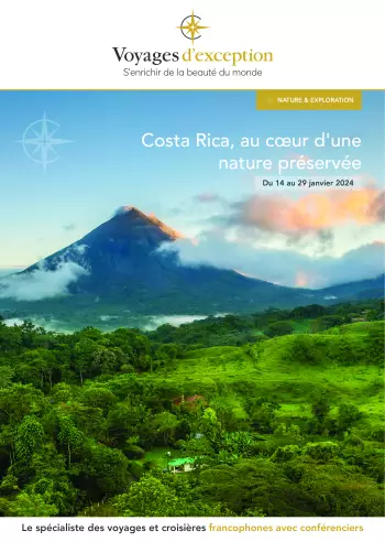 Couverture de la brochure du voyage Costa Rica, au cœur d'une nature préservée