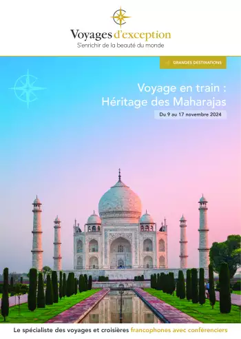 Couverture de la brochure du voyage Voyage en train : Héritage des Maharajas
