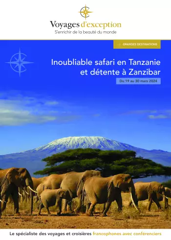 Couverture de la brochure du voyage Tanzanie et Zanzibar