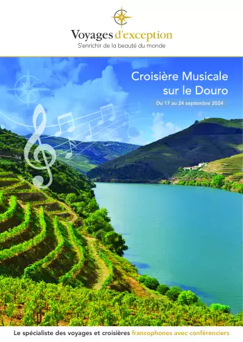 Couverture de la brochure du voyage Croisière Musicale sur le Douro