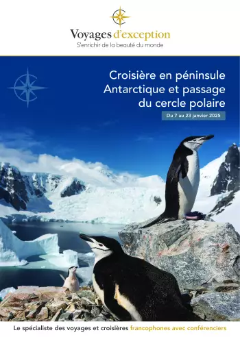 Couverture de la brochure du voyage Croisière en Péninsule Antarctique et passage du cercle polaire