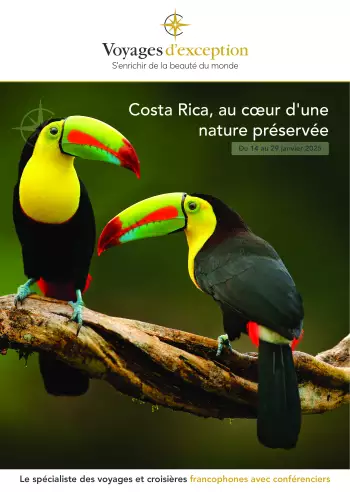 Couverture de la brochure du voyage Costa Rica, au cœur d'une nature préservée