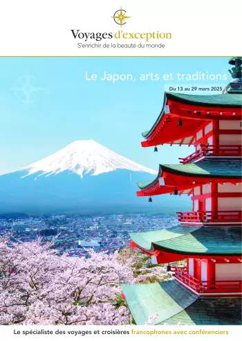 Couverture de la brochure du voyage Croisière au Japon, arts et tradition