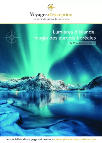 Couverture de la brochure du voyage Lumières d'Islande, magie des aurores boréales