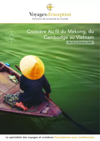 Couverture de la brochure du voyage Au fil du Mékong, croisière du Cambodge au Vietnam