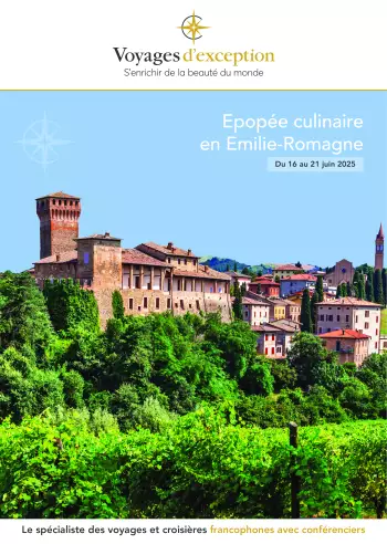 Couverture de la brochure du voyage Épopée culinaire en Emilie-Romagne