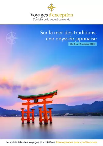Couverture de la brochure du voyage Sur la mer des traditions, une odyssée japonaise