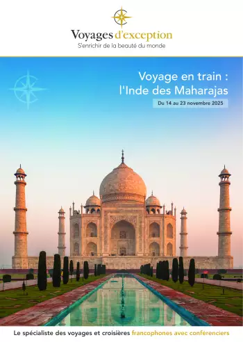 Couverture de la brochure du voyage Voyage en train : l'Inde des Maharajas