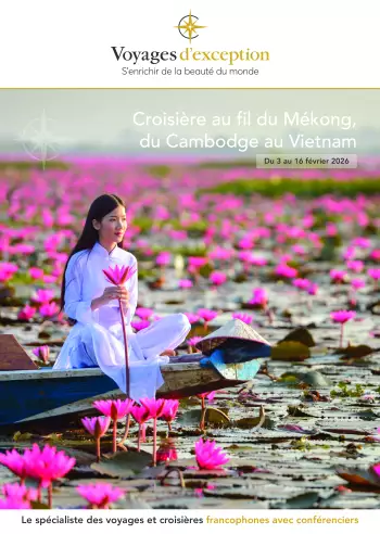 Couverture de la brochure du voyage Croisière Au fil du Mékong, du Cambodge au Vietnam en 2026