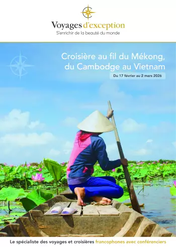 Couverture de la brochure du voyage Au fil du M&eacute;kong lors d'une croisi&egrave;re du Cambodge au Vietnam