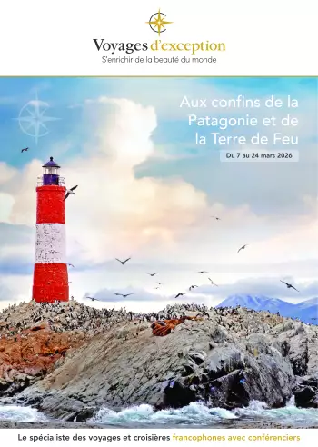 Couverture de la brochure du voyage Aux confins de la Patagonie et de la Terre de feu