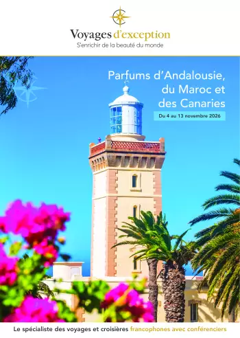 Couverture de la brochure du voyage Navigation en Andalousie et Afrique : un itinéraire au fil des vents avec Franck Ferrand