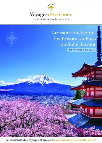 Couverture de la brochure du voyage Croisi&egrave;re au Japon : les tr&eacute;sors du Pays du Soleil Levant